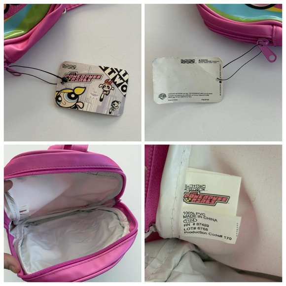 Vintage Y2K 2000s Powerpuff Girls Mini Backpack Purse Shoulder Bag Rainbow RARE! - Picture 4 of 16